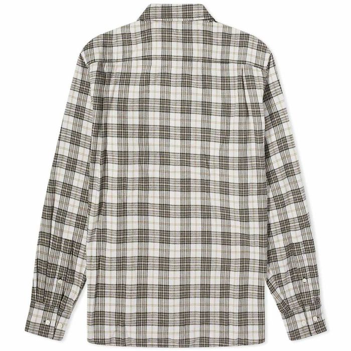 Сорочка Acne Studios Flannel Check Button-Up Shirt White & Black