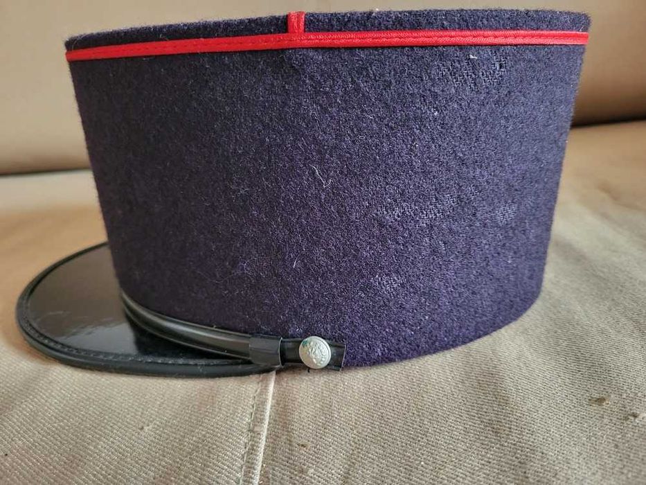 Chapéu Képi de Cerimônia de Bombeiro Francês "Sapeurs-Pompiers"