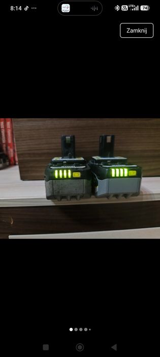 Akumulator ryobi 5ah 2szt