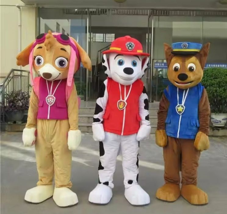 Mascotes Urso Masha, Chase, Homem Aranha, Panda, Stitch, Angel e  Bluey