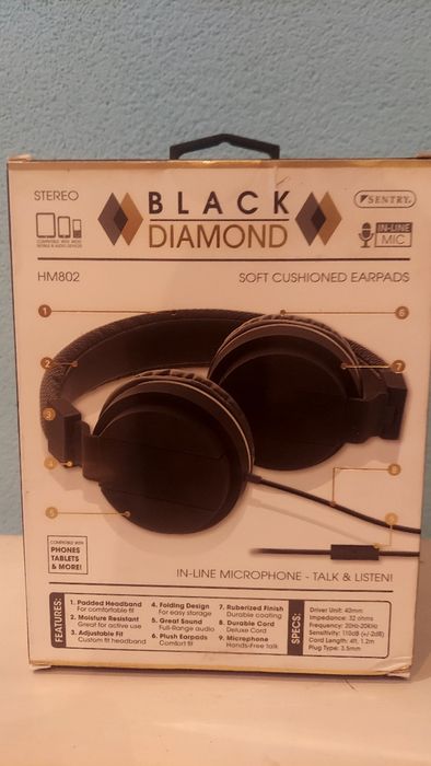 Słuchawki Nauszne Black Diamond HM802 Nowe