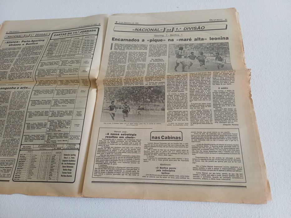 Sporting Benfica 7 a 1