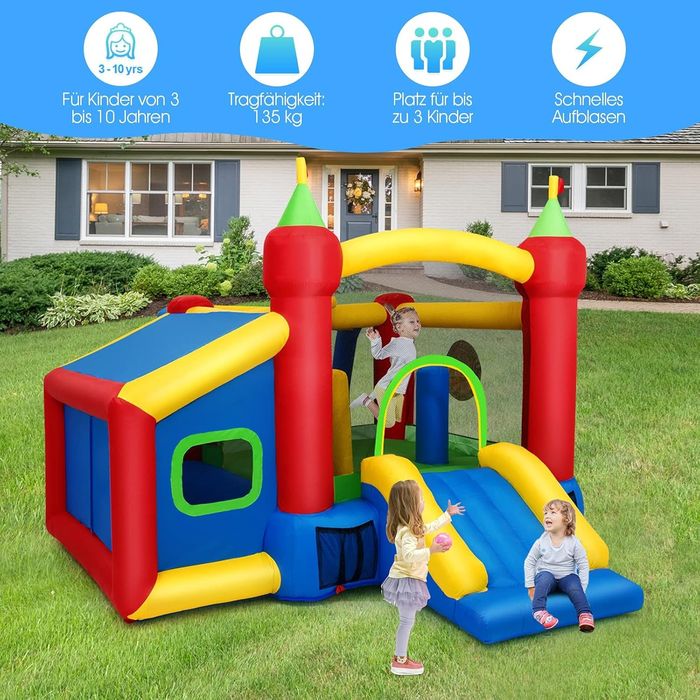 Надувна гірка замок Costway