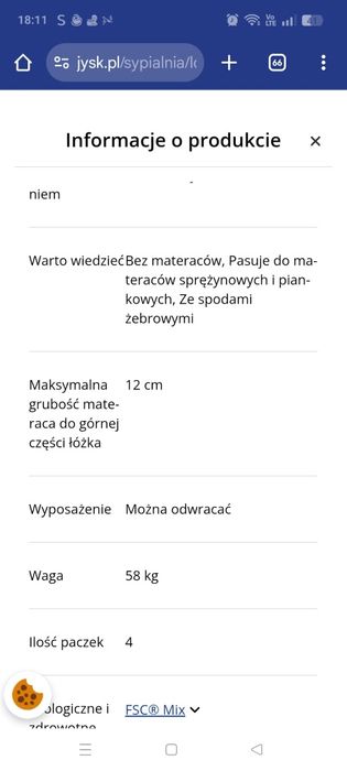 Łóżko piętrowe jykea