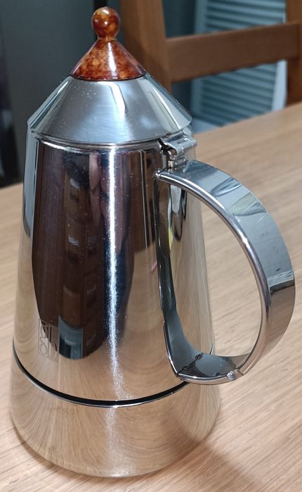 Cafeteira Vintage Guido Bergna (GB) - Aço Inox 18/10 - Design Italiano