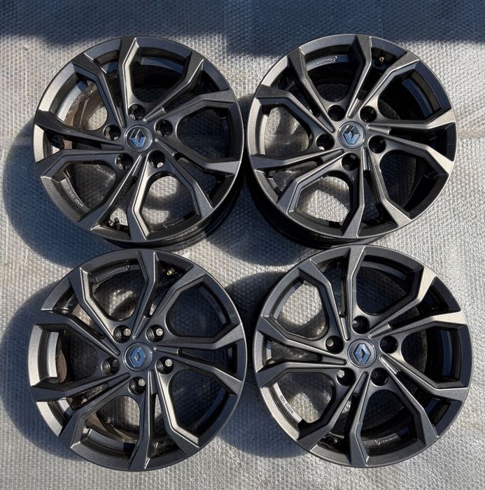 Felgi Aluminiowe RENAULT DACIA 5x114.3 ET41 6.5x16” ORYGINAŁ GRAFIT komplet IDEALNE Polecam !