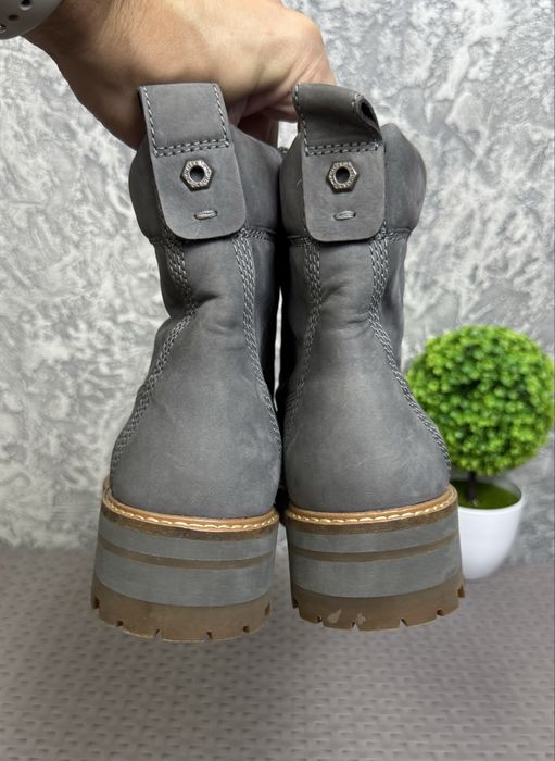Timberland ботинки сапожки 40 размер кожаные серые