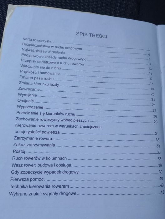 Kodeks młodego rowerzysty.