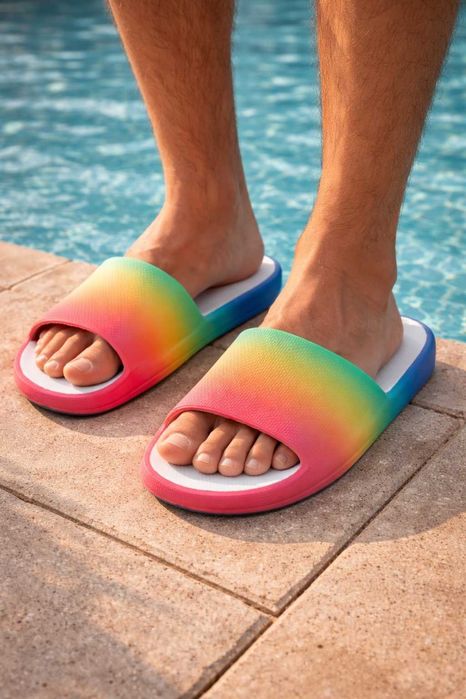 Chinelos foam - multicoloridos - 40/41