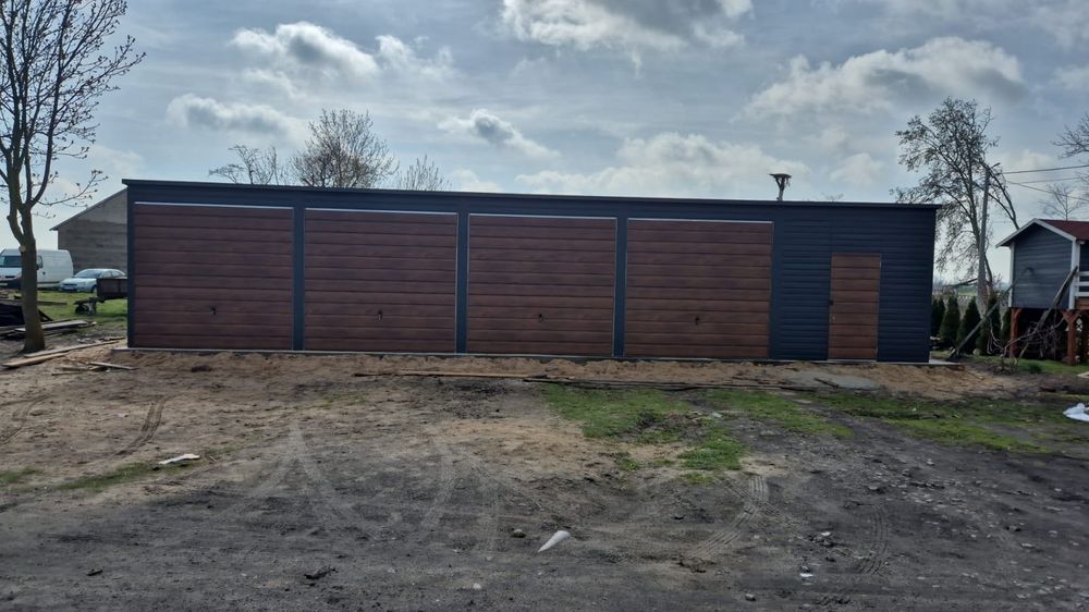 Garaz blaszak 15x7 spad na tyl