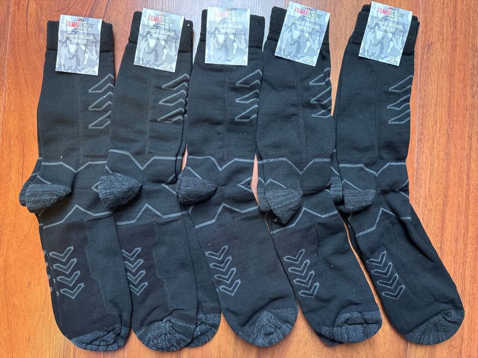 Skarpety zimowe 5 par Wojsk Specjalnych ,wełna włókna kevlaru, 41-45