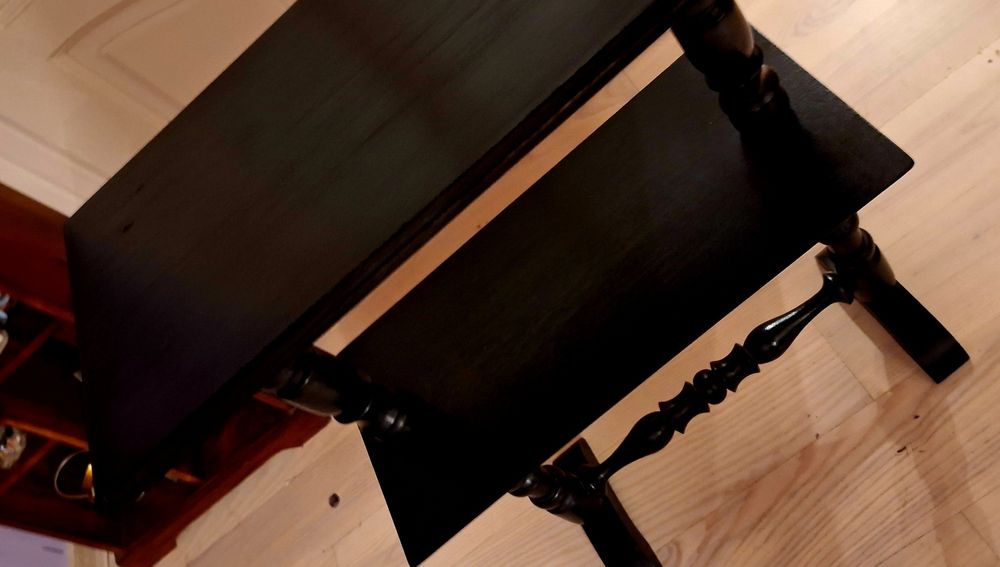 Uroczy stolik do przedpokoju,  salonu holu czarny