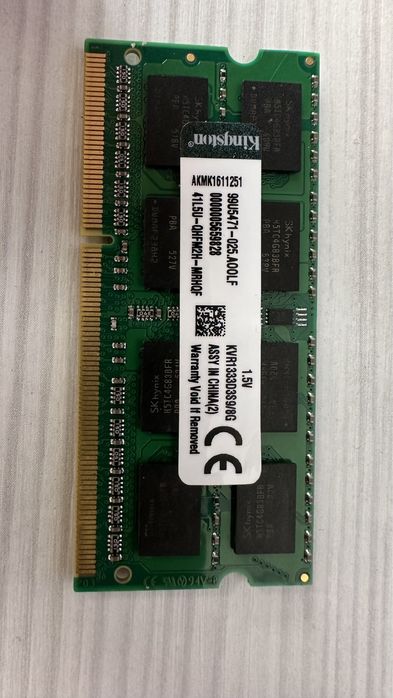 Оперативна пам’ять Hynix DDR3 1333MHz 4GB та Kingston 8GB