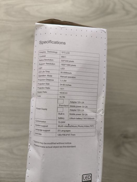 Vendo projetor Led novo