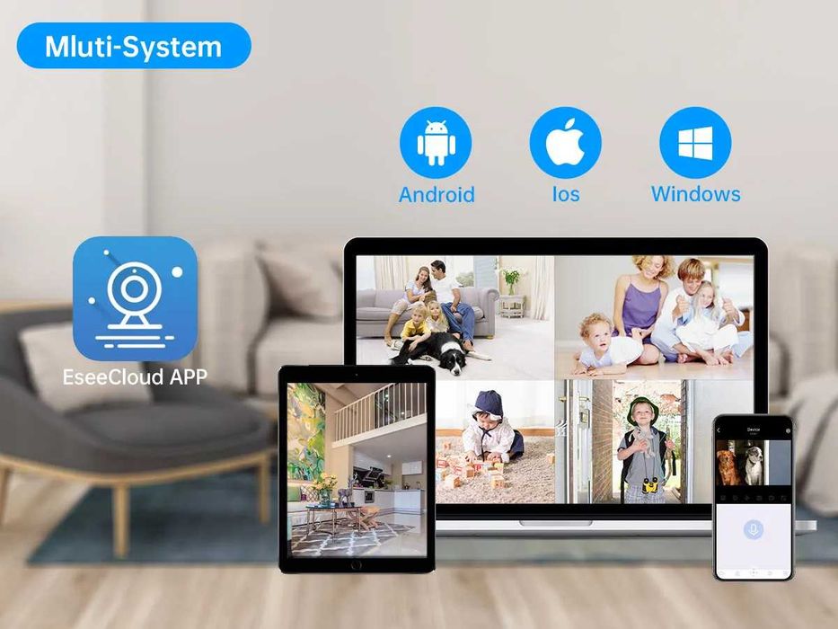 Sistema Vigilância WIFI * 8 Câmaras 2160P Exterior * KIT NOVO * 3MP