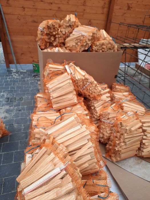 Drewno rozpałkowe, podpałkowe, opałowe workowane 5kg