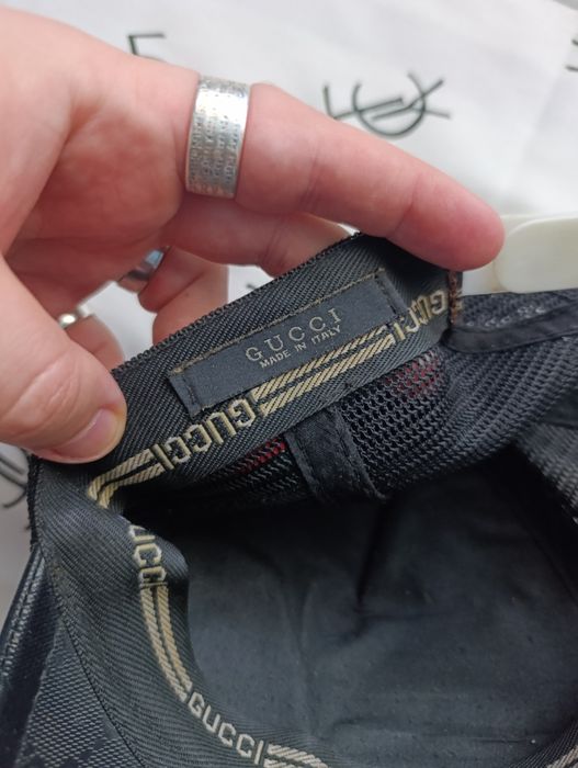 Кепка Gucci із шкіряним козирком