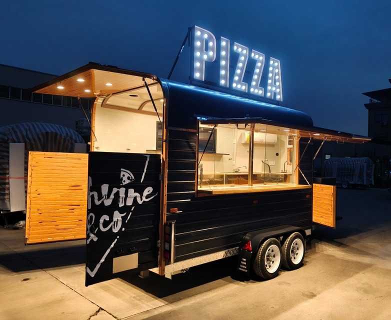 Przyczepa handlowa WOW, 3,5m Food Truck,  HOMOLOGACJA NOWA