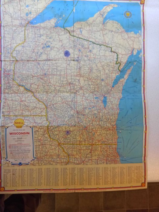 Mapa: Shell Road Map Visconsin Warszawa Śródmieście • OLX.pl