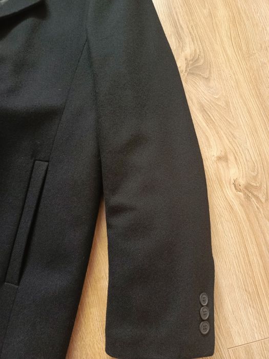 Czarny męski płaszcz xl/xxl