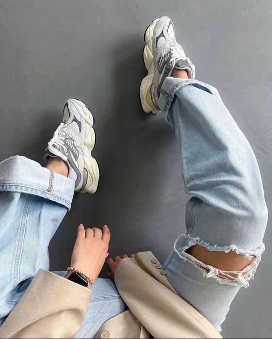 Кроссовки Женские New Balance 9060 Rain Cloud Grey/Кросівки Жіночі НБ