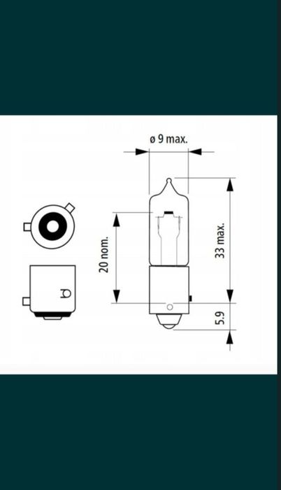 Помаранчева лампа поворотах 12V HY21W BAW9s