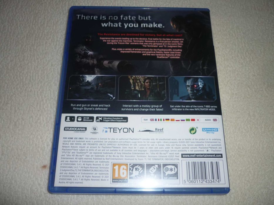 Terminator Resistance Enhanced / PS5 / stan idealny - nówka bez folii