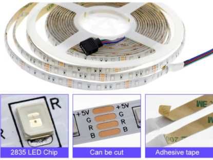 Fita Led RBG para TV com comando
