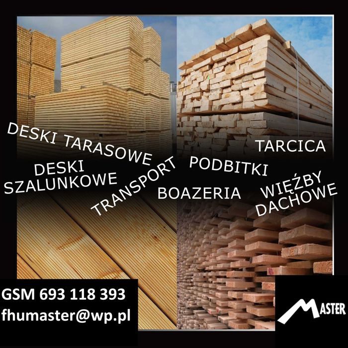 Deska tarasowa ryflowana, gładka modrzew GLIWICE Promocja