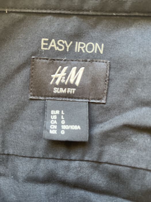 Koszula męska czarna H&M L