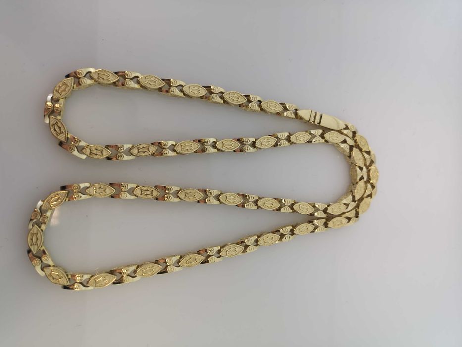 Złoty łańcuszek Cartier pr. 585 Nowy 57g,61cm(8004)