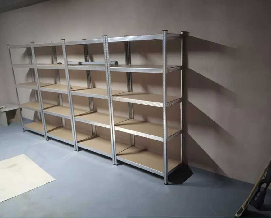 Стелажі металеві в гараж, стеллажи для магазина металевий стелаж для складу та підвалу торгові стелажі Від виробника