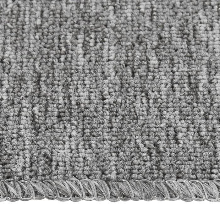 Vidaxl Antypoślizgowe Nakładki Na Schody, 15 Szt., 75X20 Cm, Szare
