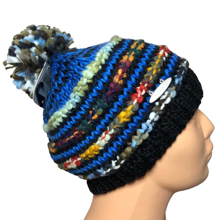 CG60 Ciepła Czapka Zimowa PROSPORT Wełna HANDMADE Pompon Unisex