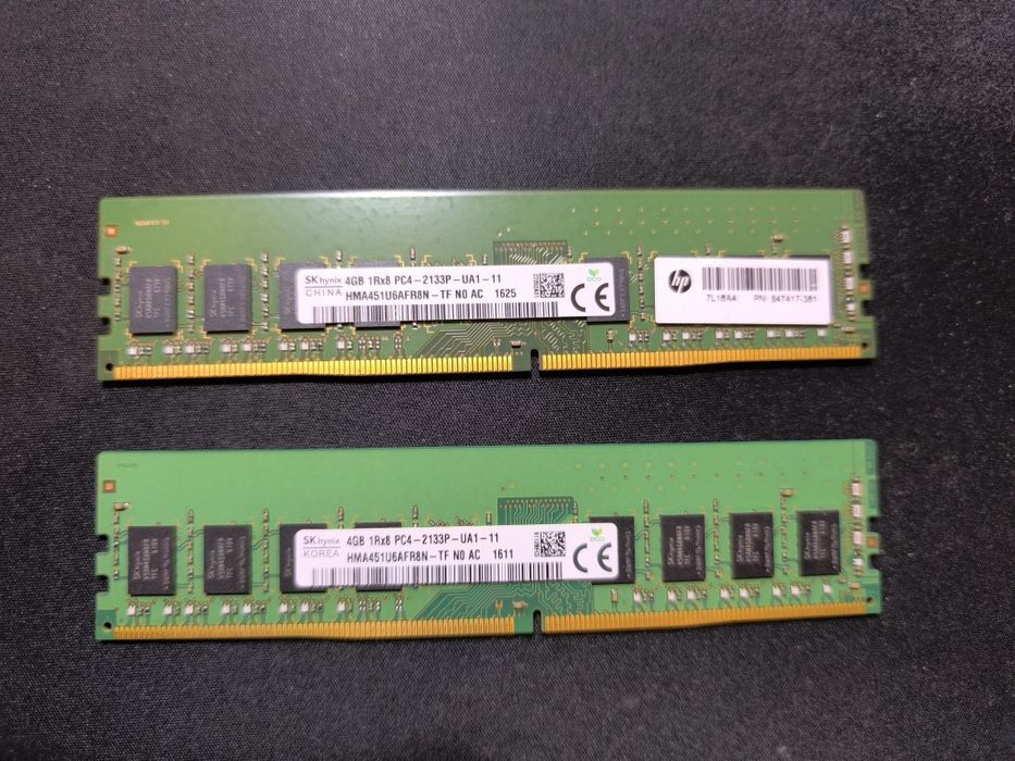 2x4GB DDR4 2133MHz SK Hynix
