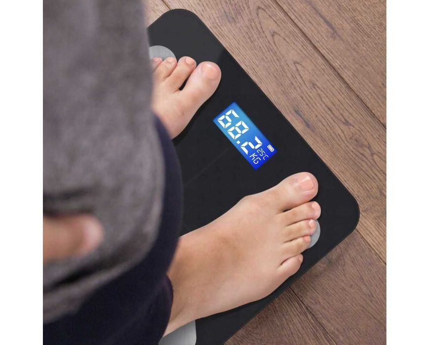 Waga Łazienkowa Analityczna Slim 180 kg Smart+ 25w1 Android iOS