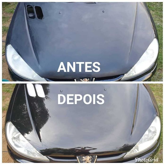 Higienização e polimento, revitalização de faróis