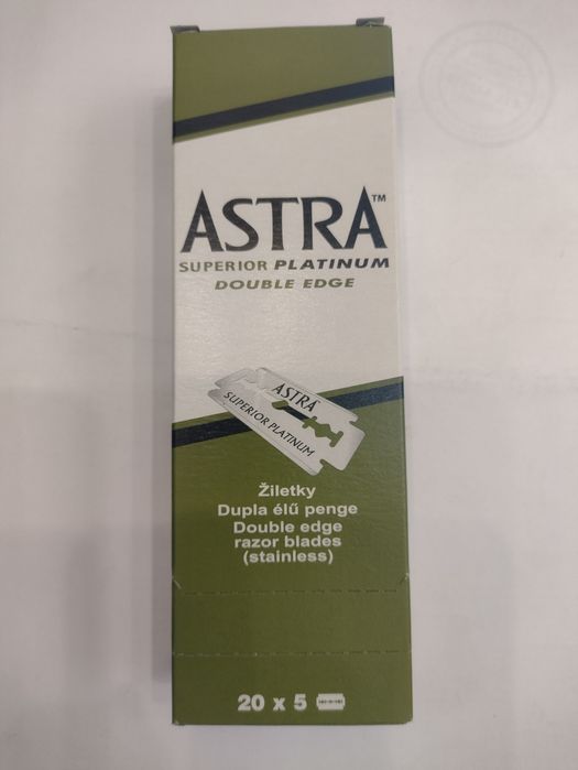 Лезвия Astra 20 шт.1 блок . Платиновые