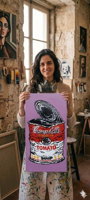 Pintura Pop Art "Campbell's Soup"