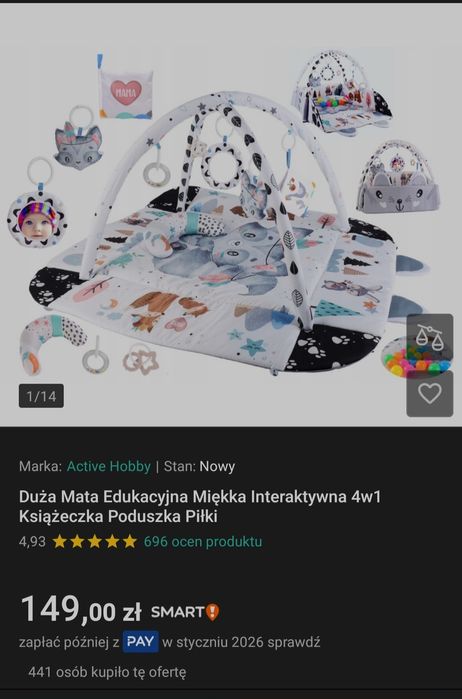 Mata edukacyjna,oryginalne opakowanie .