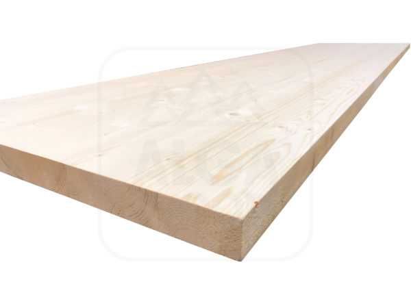 40mm x 600mm płyta klejona Świerk lamele lite klasa rustyk