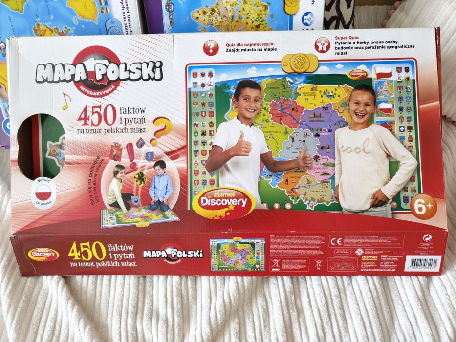 Dumel Discovery interaktywna mapa Polski świata zwierzęta unikaty