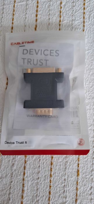 Adaptador Cabletime DVI-I dual-link (fêmea) para VGA (macho)