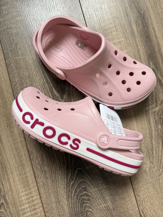 Крокси жіночі, crocs, чорні, білі, рожеві
