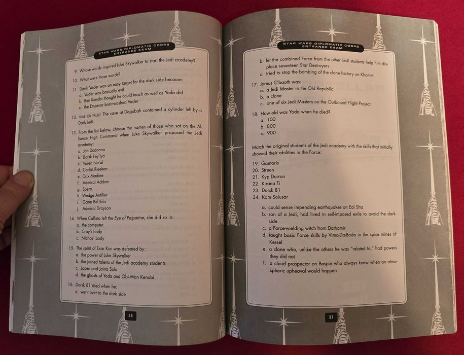 Star Wars - Diplomatic Corps Entrance Exam. 1997 rok.