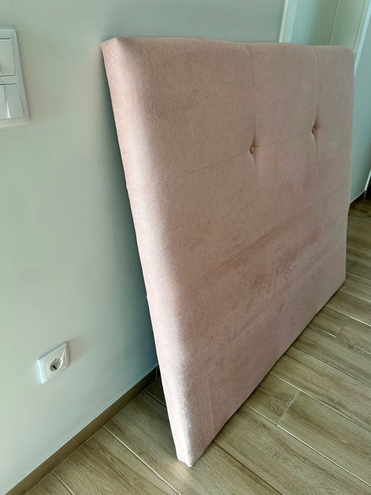 Cabeceira de cama e sommier 140x190 cm
