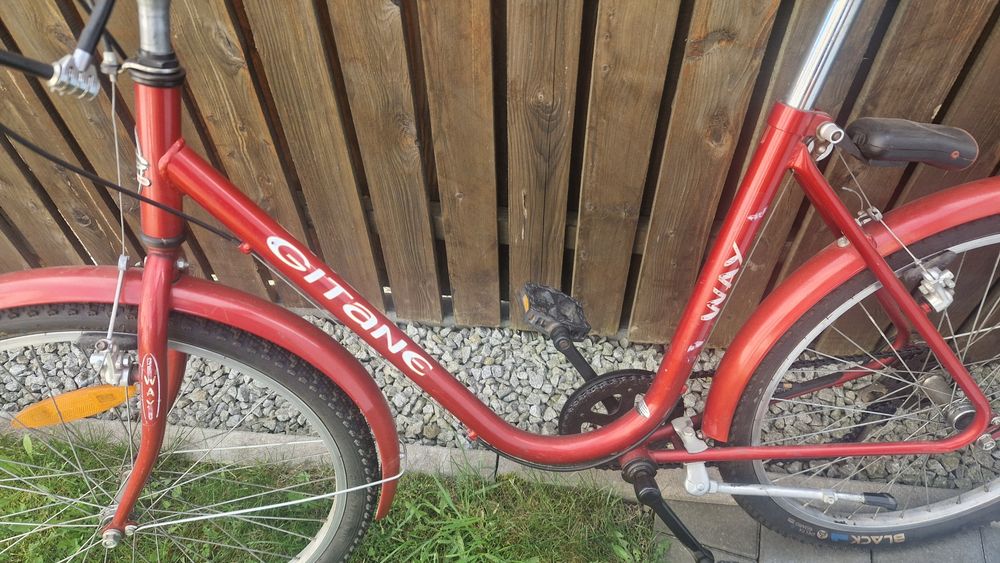 Rower gitane, nowe opony