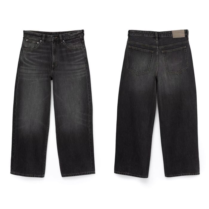 Широкі Джинси Pull&Bear Wide Fit Оригінал Нові Широкие Джинсы Чорні