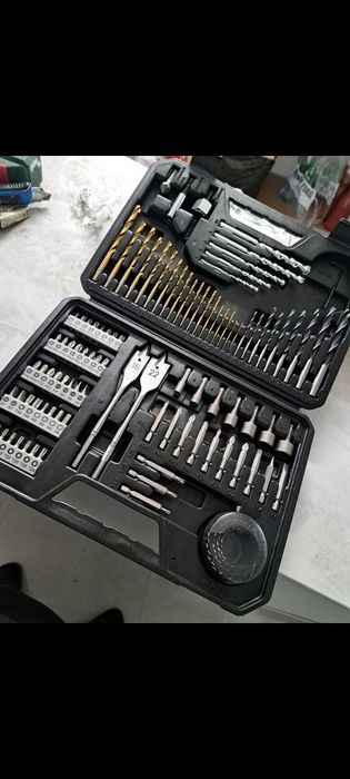 NOWY Zestaw Wierteł Bitów Bosch Do Metalu Betonu Drewna + Walizka HIT