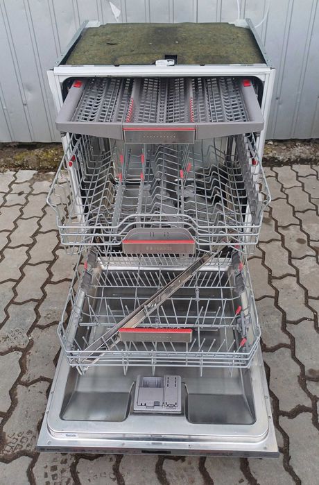 Встроена посудомойка 60 см Бош Bosch SBV68TX06E сушка зеолит проекция